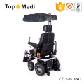 Topmedi Upgrade Electric Power Wheelchair with Awning Cup Phone Holder